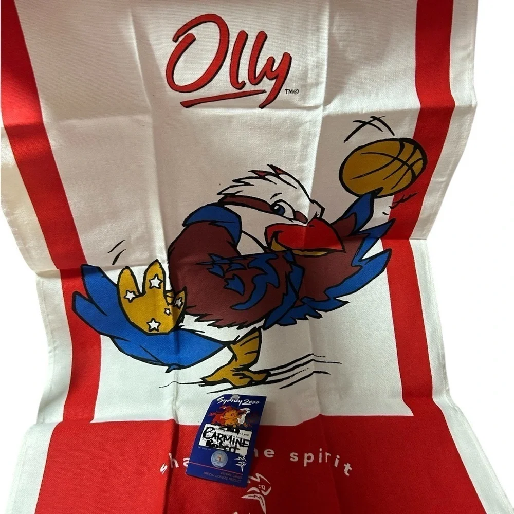 New Vintage Sydney 2000 Olympic Tea Towel "Olly" Linen House New with Tag - Picture 2 of 4